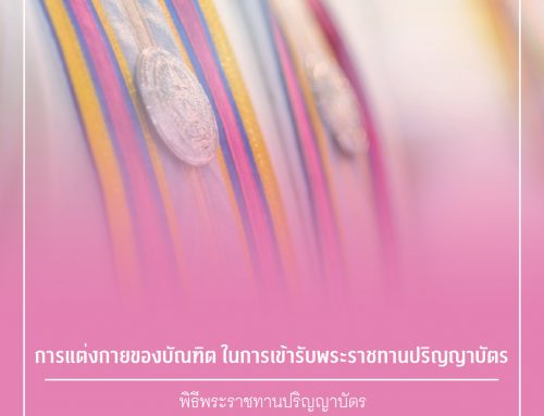 การแต่งกายของบัณฑิต ในการเข้ารับพระราชทานปริญญาบัตร